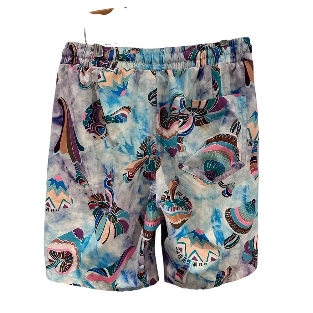 Fresh Prints of Bel Air Swim Trunks Multicolored Mushrooms Size‎ Medium
